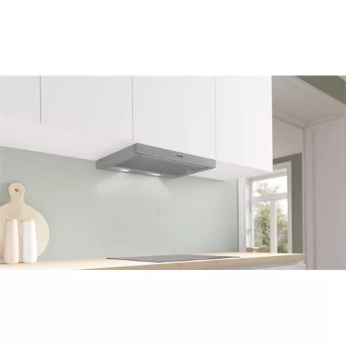 Bosch DFL064W53 strieborná, vstavaný, výsuvný, rozmer: 59,8 cm, hlučnosť: 67 dB, digestor