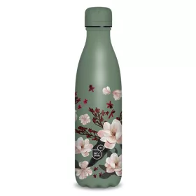  Sticlă de apă metalică cu pereți dubli Ars Una 500 ml Flowery Pink 24 (5375)