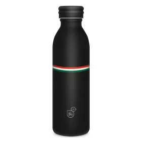   Sticlă de apă metalică cu pereți dubli Ars Una 600 ml Flag Black 24 (5399)