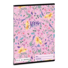Ars Una Fleur 24 (5366) A5 27-32 kockás füzet