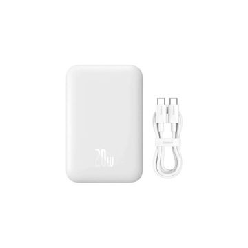   Baseus P10059002223-00 Magnetic Mini 6000mAh 20W MagSafe fehér power bank