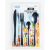 Set de tacâmuri IRIS KT-559 Cube, argintiu, cu 16 piese