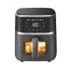 Teplovzdušná rúra TOO AF-150B-1400 W čierna 5 l (fritéza/horkovzdušná fritéza) s digitálnym ovládaním, priezorom