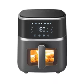   Teplovzdušná rúra TOO AF-150B-1400 W čierna 5 l (fritéza/horkovzdušná fritéza) s digitálnym ovládaním, priezorom