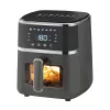 Teplovzdušná rúra TOO AF-150B-1400 W čierna 5 l (fritéza/horkovzdušná fritéza) s digitálnym ovládaním, priezorom