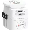 Cestovný adaptér SKROSS 1.302474 PRO Light 45W USB-A/USB-C pre biely svet + kábel typu C
