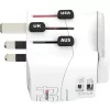 Cestovný adaptér SKROSS 1.302474 PRO Light 45W USB-A/USB-C pre biely svet + kábel typu C