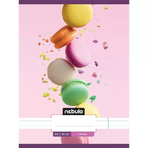 Nebulo L-Design A4 81-32 tűzött vonalas füzet