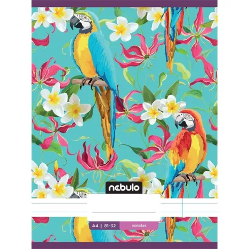 Nebulo L-Design A4 81-32 tűzött vonalas füzet