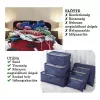 IRIS 5029 Koffer-Organizer, 6 Stück