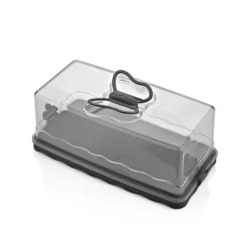  Suport pătrat pentru prăjituri IRIS L-00575-2, antracit, 4,5 litri