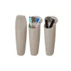 IRIS L-00626 großer Zahnbürstenhalter für Reisen, schwarz, beige oder grau