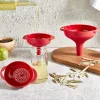 IRIS L-00874 Set lijevaka od 3 dijela, bež, crveni ili crni