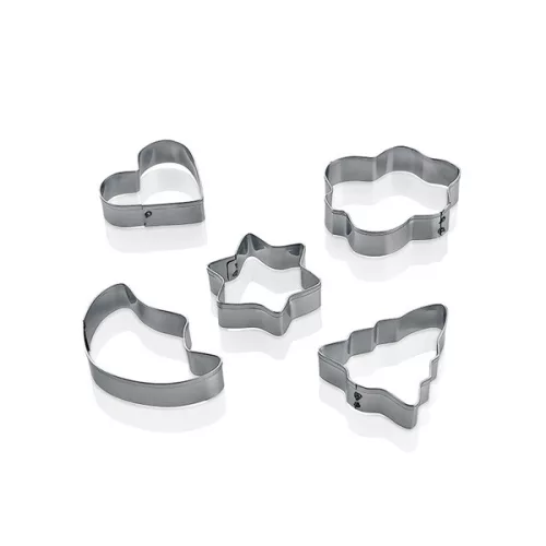 Set de 5 forme pentru biscuiți IRIS L-00155, metal