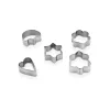 IRIS L-00156 Set de 5 forme de biscuiți, metal