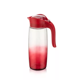   IRIS C-00400 Carafă ovală din sticlă roșu curcubeu 1.600ml