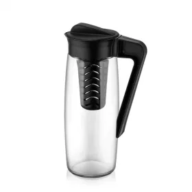   IRIS C-00250 Karefe Cană ovală cu suport pentru fructe 1.600ml, culoare neagră sau fildeș
