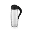 IRIS C-00315 Cană de sticlă Domi Crystal 1.600 ml, neagră sau fildeș