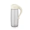 IRIS C-00317 Cană de sticlă Domi Polygon 1.600 ml, neagră sau fildeș