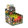 Cana de sticlă IRIS C-00162 Spring cu pai 380ml, roșie, verde sau galbenă