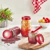 Recipient din sticlă roșu curcubeu IRIS C-00418 425ml