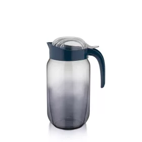   IRIS C-00483 Cană de sticlă albastru indigo curcubeu 1.000 ml