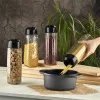 Recipient rotund din sticlă cristal IRIS C-00441 1.600ml, culoare neagră sau fildeș