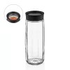 Recipient din sticlă IRIS C-00397 Visible Polygon 1.600 ml, negru sau fildeș