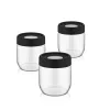 IRIS C-00379 Set de depozitare a inelelor în pahar, 3 bucăți, 3 x 425 ml