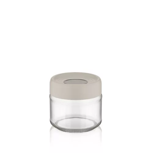 Recipient inelar din sticlă IRIS C-00113 300 ml, negru, fildeș sau gri