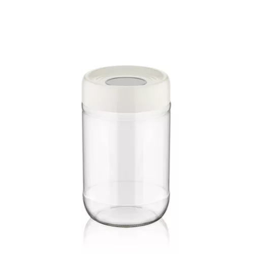 Recipient inelar din sticlă IRIS C-00115 660 ml, negru, fildeș sau gri