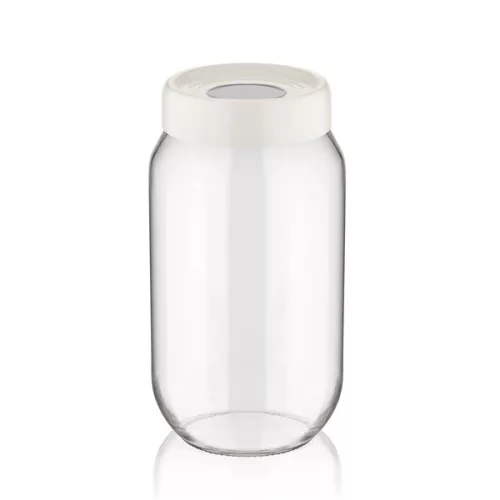 Recipient inelar din sticlă IRIS C-00116 1.000 ml, negru, fildeș sau gri