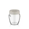 Recipient inelar din sticlă IRIS C-00138 580 ml, negru, fildeș sau gri
