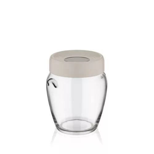 Recipient inelar din sticlă IRIS C-00138 580 ml, negru, fildeș sau gri
