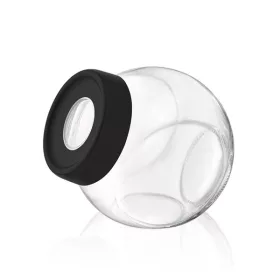   Recipient de sticlă cu inel basculant IRIS C-00225 750 ml, negru, fildeș sau gri