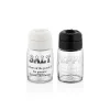 IRIS C-00382 Motto Salt&Pepper, recipient pentru condimente din sticlă, 2 x 100 ml, negru sau fildeș