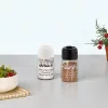 IRIS C-00382 Motto Salt&Pepper, recipient pentru condimente din sticlă, 2 x 100 ml, negru sau fildeș