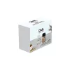 IRIS C-00382 Motto Salt&Pepper, recipient pentru condimente din sticlă, 2 x 100 ml, negru sau fildeș