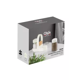   Set spray de condimente IRIS C-00467 cu picături din sticlă și suport, 2 bucăți 2*100ml, în cutie, culoare neagră sau fildeș