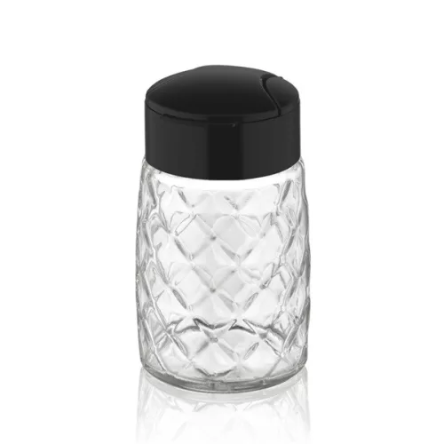 Dozator de condimente IRIS C-00276 Drop Crystal, 100 ml, negru, albastru marin sau fildeș