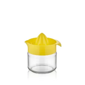   Storcător de lămâie IRIS C-00135 Fresia cu recipient din sticlă 300ml, portocaliu sau galben lămâie