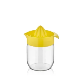   Storcător de lămâie IRIS C-00136 Fresia cu recipient din sticlă 425 ml, portocaliu sau galben lămâie