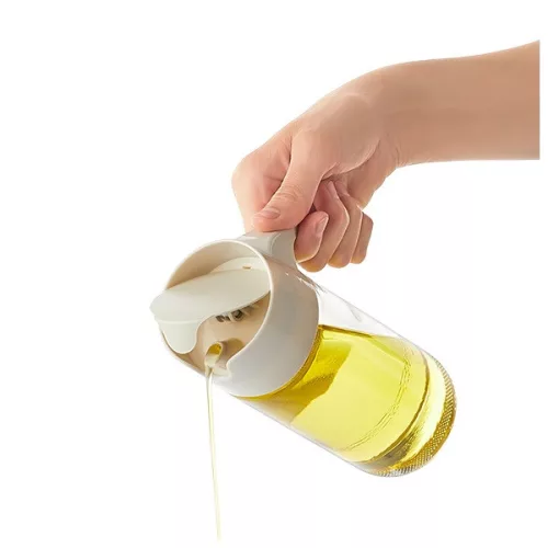 IRIS C-00413 Recipient de sticlă pentru ulei și oțet 500ml, culoare gri sau neagră