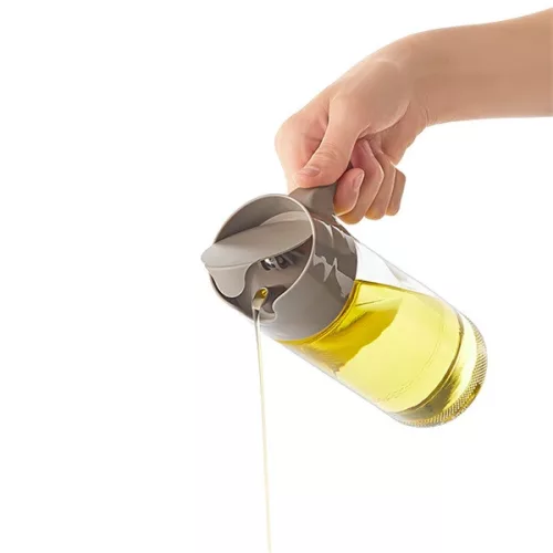 IRIS C-00413 Recipient de sticlă pentru ulei și oțet 500ml, culoare gri sau neagră