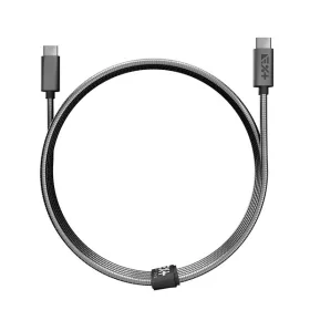   Dátový a nabíjací kábel NextOne USBCX2-MET-SG 1,2 m s konektorom C astro sivý
