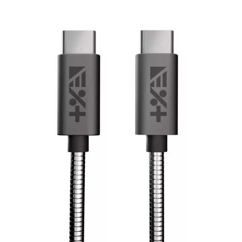 Dátový a nabíjací kábel NextOne USBCX2-MET-SG 1,2 m s konektorom C astro sivý