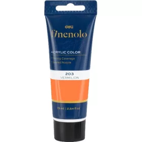 Deli Finenolo 75 ml cinabaritno crvena akrilna boja