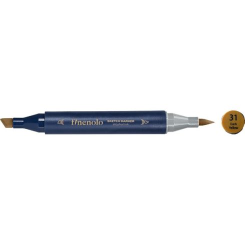 Deli Finenolo 31 - Dark Yellow kétvégű permanent ART marker