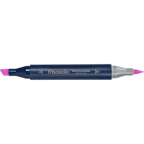 Deli Finenolo 125 - Fluorescent Rose kétvégű permanent ART marker