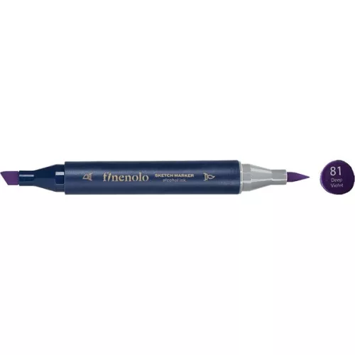 Deli Finenolo 81 - Deep Violet kétvégű permanent ART marker